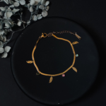 Anti Tarnish Minimal Drop Charm Bracelet