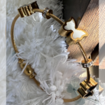 Anti Tarnish Butterfly Charm Open Bangle for Women