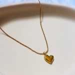 Stainless Steel Single Heart Necklace
