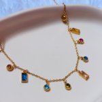 Anti Tarnish Multi-Charm Necklace